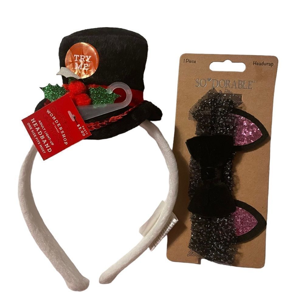 Wondershop Adult Light-Up & So’dorable Headbands. One Size Fits Most